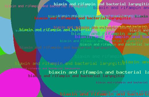 Biaxin and rifampin and bacterial laryngitis